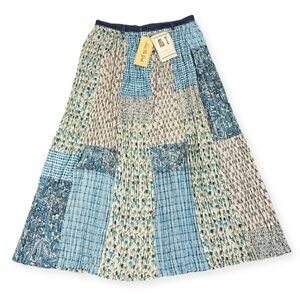 Maxi Skirt patchwork design New With Tags Size 12